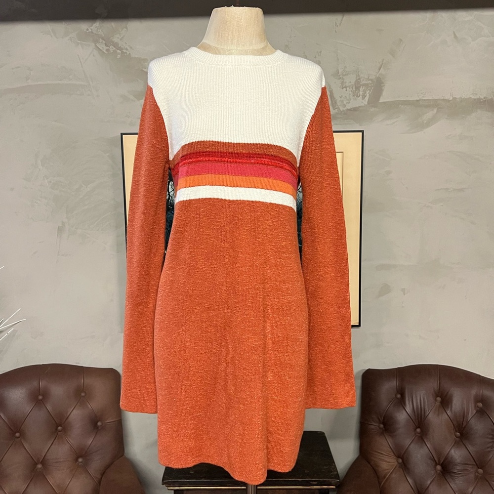 Free People Colorblock Sweater Dress